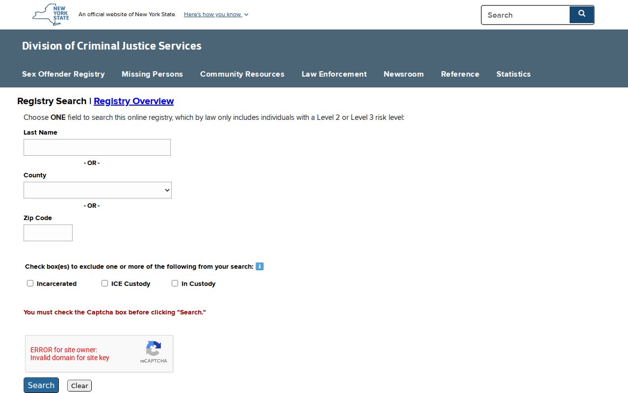Onondaga resident lookup New York restricted public registry search options