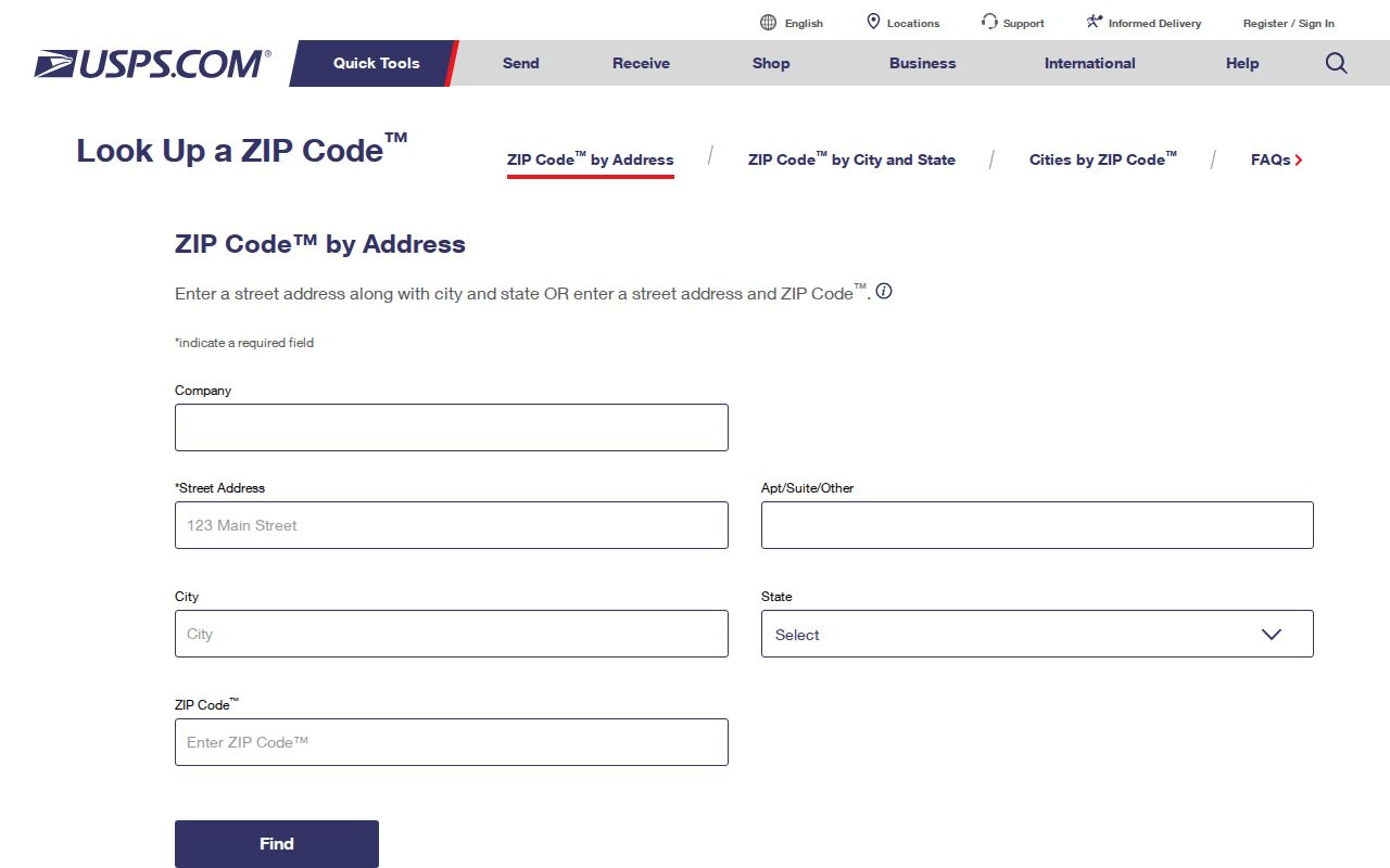 Onondaga ZIP code directory USPS address verification lookup